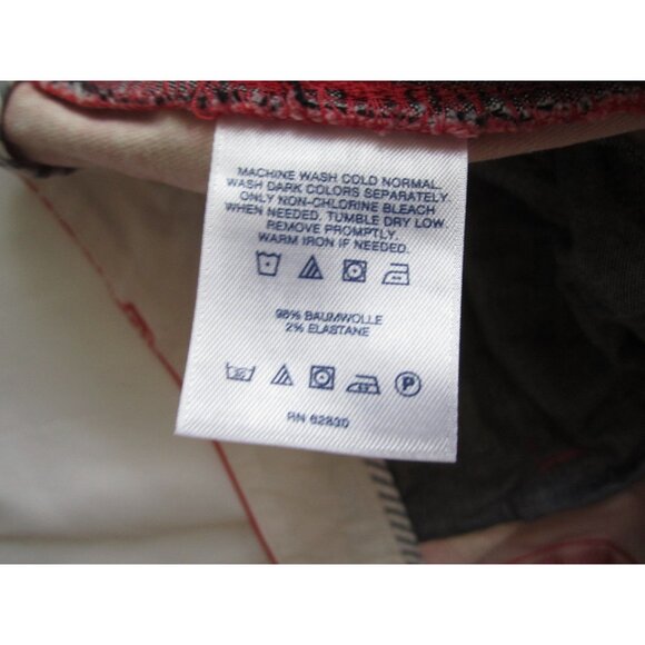 Women's Lands' End Straight Leg Paisley Print Capri Pants Sz 18W (WP308) - Picture 3 of 8